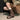 BLACK LEATHER BUCKLE BOOTS PAIR FOR MEN AND WOMEN
