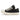 BLACK LEATHER SNEAKERS WITH RUBBER OUTSOLE AND ROUND TOE