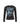 BLACK LONG SLEEVE SHIRT WITH BOLD PIXEL FACE GRAPHIC PRINT