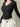 BLACK LONG SLEEVE TOP WITH LACE TRIM - CLASSIC BLACK LONG DESIGN