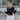BLACK LONG-SLEEVED CROP TOP WITH WHITE BOWS AND SIDE LACING