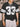 BLACK MESH FOOTBALL JERSEY NUMBER 33 WITH HEDGING COLLAR CREW DESIGN