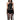 BLACK ONE-SHOULDER TOP WITH BUCKLE DETAIL FOR WOMEN'S FASHION