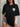 BLACK OVERSIZED T-SHIRT WITH MEASUREMENT GUIDE FOR PERFECT FIT