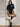 BLACK OVERSIZED T-SHIRT WITH MEASUREMENT GUIDE FOR PERFECT FIT