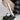 BLACK PATENT LEATHER SHOES WITH RIBBED LEG WARMERS SET