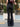 BLACK PINSTRIPE FLARE JEANS WOMEN'S DENIM