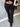 BLACK PINSTRIPE FLARE JEANS WOMEN'S DENIM