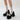 BLACK PLATFORM MARY JANE SHOE WITH VEGAN LEATHER