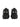 BLACK PLATFORM OXFORD SHOES WITH RUBBER OUTSOLE FOR WET CONDITIONS