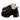 BLACK PLATFORM SHOES DOUBLE BUCKLE STRAPS