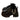 BLACK PLATFORM SHOES DOUBLE BUCKLE STRAPS