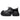 BLACK PLATFORM SHOES WITH STRIPED LACES FOR WOMEN