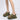 BLACK PLATFORM SLIDE SANDALS WITH SILVER STUDS FOR WOMEN