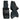BLACK PLATFORM SLIDE SANDALS WITH SILVER STUDS FOR WOMEN