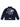 BLACK PUFFER JACKET WITH WHITE LOGO - TRENDY CASUAL OUTERWEAR