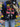BLACK RED BULL RACING JACKET WITH VINTAGE MOTO CONTRAST COLOR PRINT