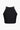 BLACK RIBBED CROP TOP IN SOFT STRETCH FABRIC