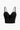 BLACK RIBBED CROP TOP WITH DOUBLE STRAPS FOR STRETCHY COMFORT
