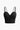 BLACK RIBBED CROP TOP WITH DOUBLE STRAPS FOR STRETCHY COMFORT