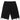 BLACK RIPPED DENIM SHORTS SKINNY FIT