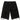 BLACK RIPPED DENIM SHORTS SKINNY FIT