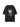 BLACK SHORT SLEEVE T-SHIRT WITH BLURRED SKULL GRAPHIC - TRENDY CASUAL WEAR