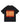 BLACK SHORT SLEEVE T-SHIRT WITH BURN GRAPHIC - LOOSE FIT ROUND COLLAR