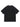 BLACK SHORT SLEEVE T-SHIRT WITH BURN GRAPHIC - LOOSE FIT ROUND COLLAR