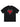 BLACK SHORT SLEEVE T-SHIRT WITH HEART GRAPHIC - CHIC SHORT SLEEVE DESIGN