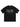 BLACK SHORT SLEEVE T-SHIRT WITH TEXT - CHIC ROUND COLLAR DESIGN