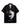 BLACK SHORT-SLEEVED SHIRT WITH FACE GRAPHIC MEN’S LAPEL COLLAR STYLE