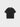 BLACK SHORT-SLEEVED T-SHIRT HEAVY COTTON BLEND