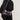 BLACK SHOULDER BAG WITH PINK ACCENTS FOR DAILY