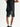 BLACK SLEEVELESS SHIRT AND SHORTS SET WITH CREW NECK POCKET TEE