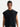 BLACK SLEEVELESS SHIRT WITH CREW NECK FOR CASUAL RUNNING