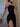 BLACK SPAGHETTI STRAP DRESS SOLID COLOR SPRING SUMMER