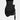 BLACK STRAPLESS DRAPED MINI DRESS CLASSIC SOLID COLOR MINI