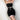 BLACK STRAPLESS DRESS WITH PINK RIBBON AND LACE TRIM EVENING WEAR