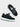 BLACK SUEDE SNEAKERS FOR EVERYDAY WEAR WITH WHITE SOLES