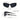 BLACK SUNGLASSES SILVER ACCENT DECORATIVE GLASSES FASHION ACCESSORIES