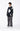 BLACK SWEATER WITH WHITE STARS - BLACK STAR GRAPHIC DESIGN