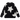 BLACK SWEATER WITH WHITE STARS - BLACK STAR GRAPHIC DESIGN