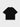 BLACK T-SHIRT WITH SMILING TEXT DESIGN FOR A COMFORTABLE LOOK
