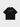 BLACK T-SHIRT WITH SMILING TEXT DESIGN FOR A COMFORTABLE LOOK