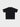BLACK T-SHIRT WITH VERTICAL GRAPHIC BLUE AND WHITE DESIGN