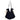 BLACK TOTE BAG WITH CREAM RIBBON ACCENTS
