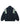 BLACK TRACK JACKET WITH GRAY ACCENTS LONG SLEEVE SPLICED DESIGN