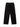 BLACK TRACK PANTS WITH WHITE ACCENTS - LONG PANTS MID WAIST STRAIGHT LEG