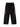 BLACK TRACK PANTS WITH WHITE ACCENTS - LONG PANTS MID WAIST STRAIGHT LEG